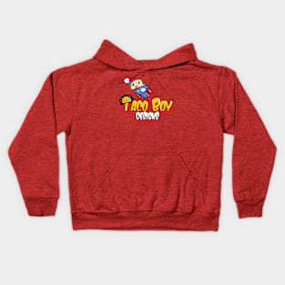 Taco Boy Designs logo Kids Hoodie